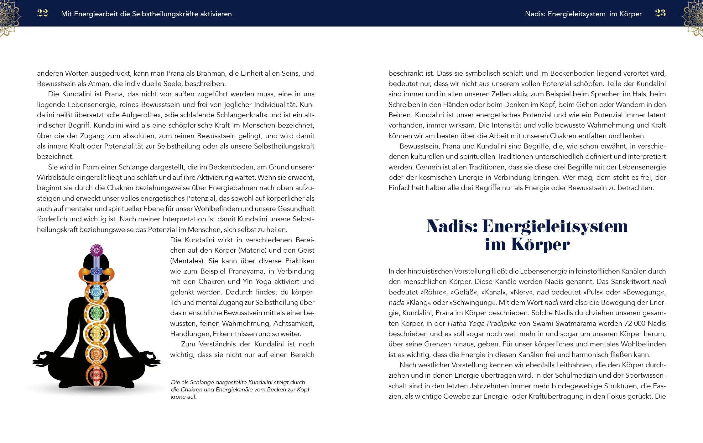 Innenansicht von 'Chakren in Balance mit Yin Yoga' - Taschenbuch
