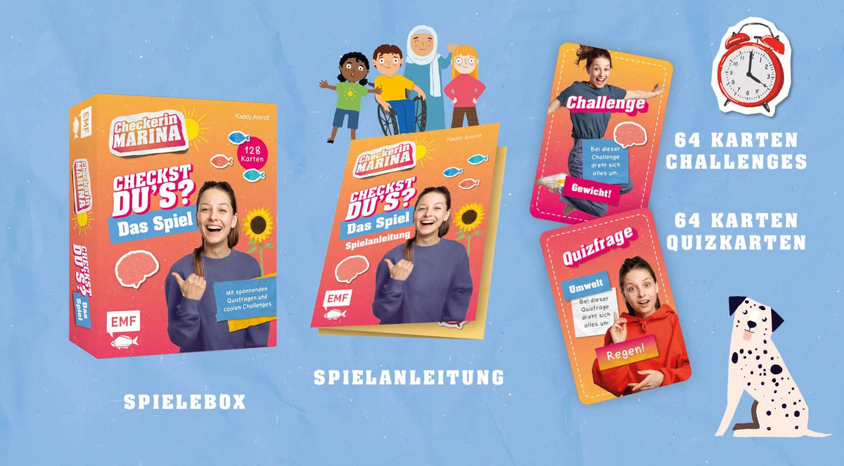 Kartenspiel: Checkerin Marina: Checkst du's? – Das Spiel – Ansicht