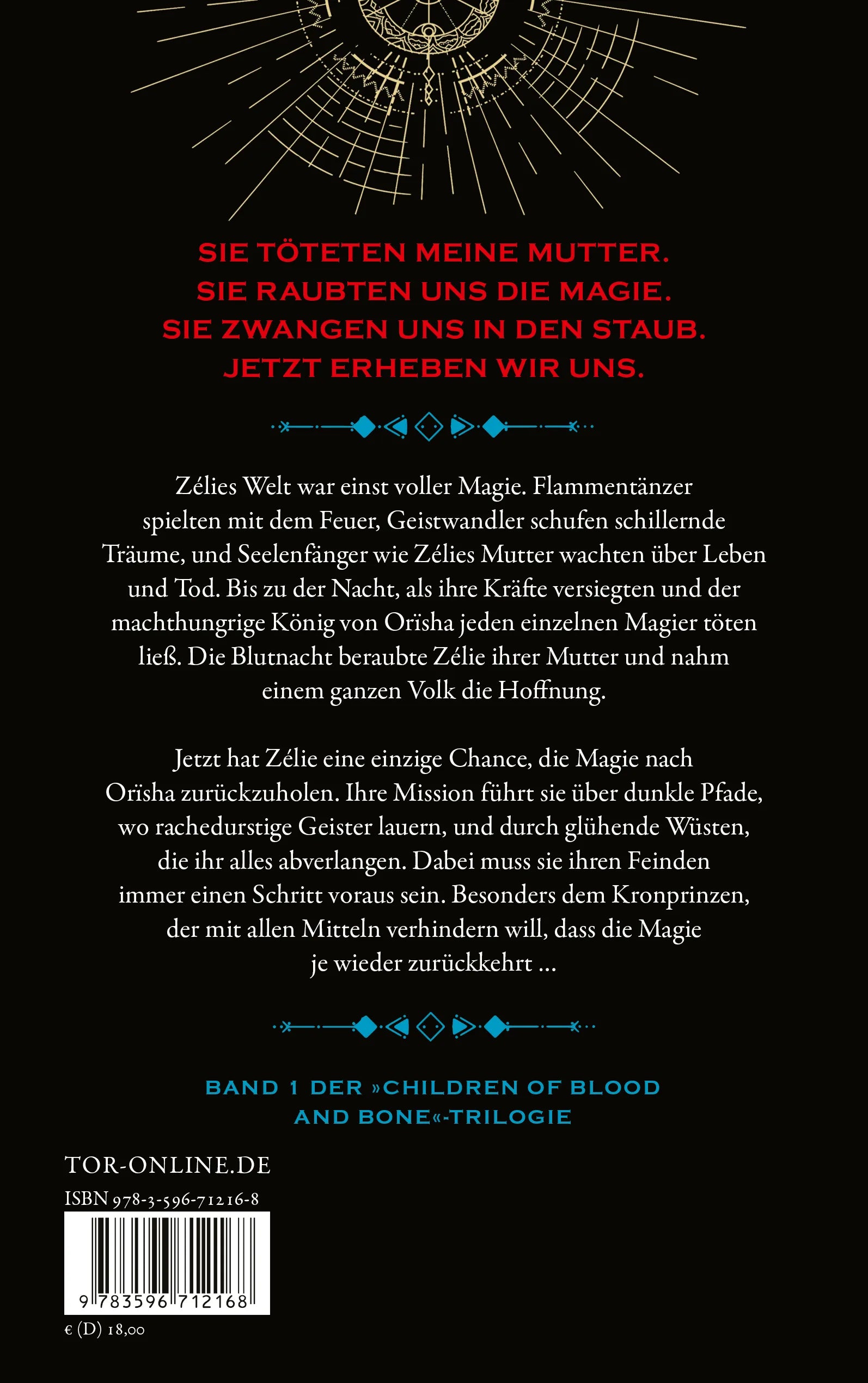 Rückseite: Children of Blood and Bone (Paperback)