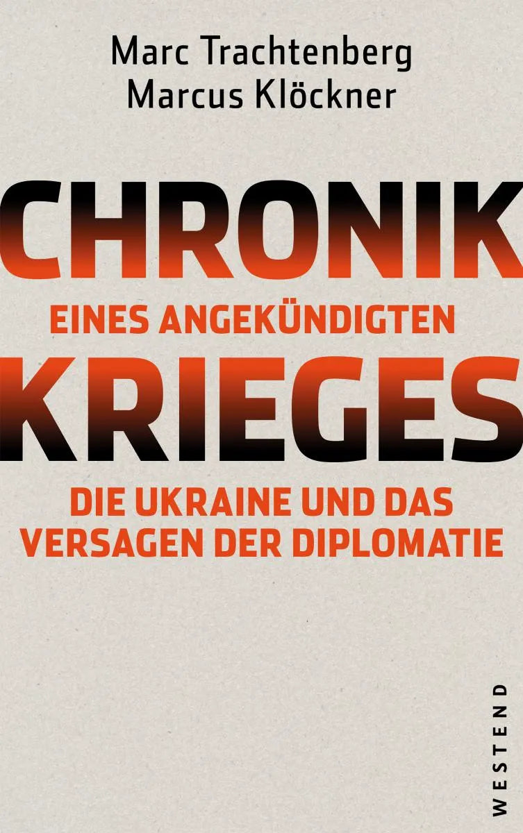 Cover: Chronik eines angekündigten Krieges (E-Book) von Marc Trachtenberg