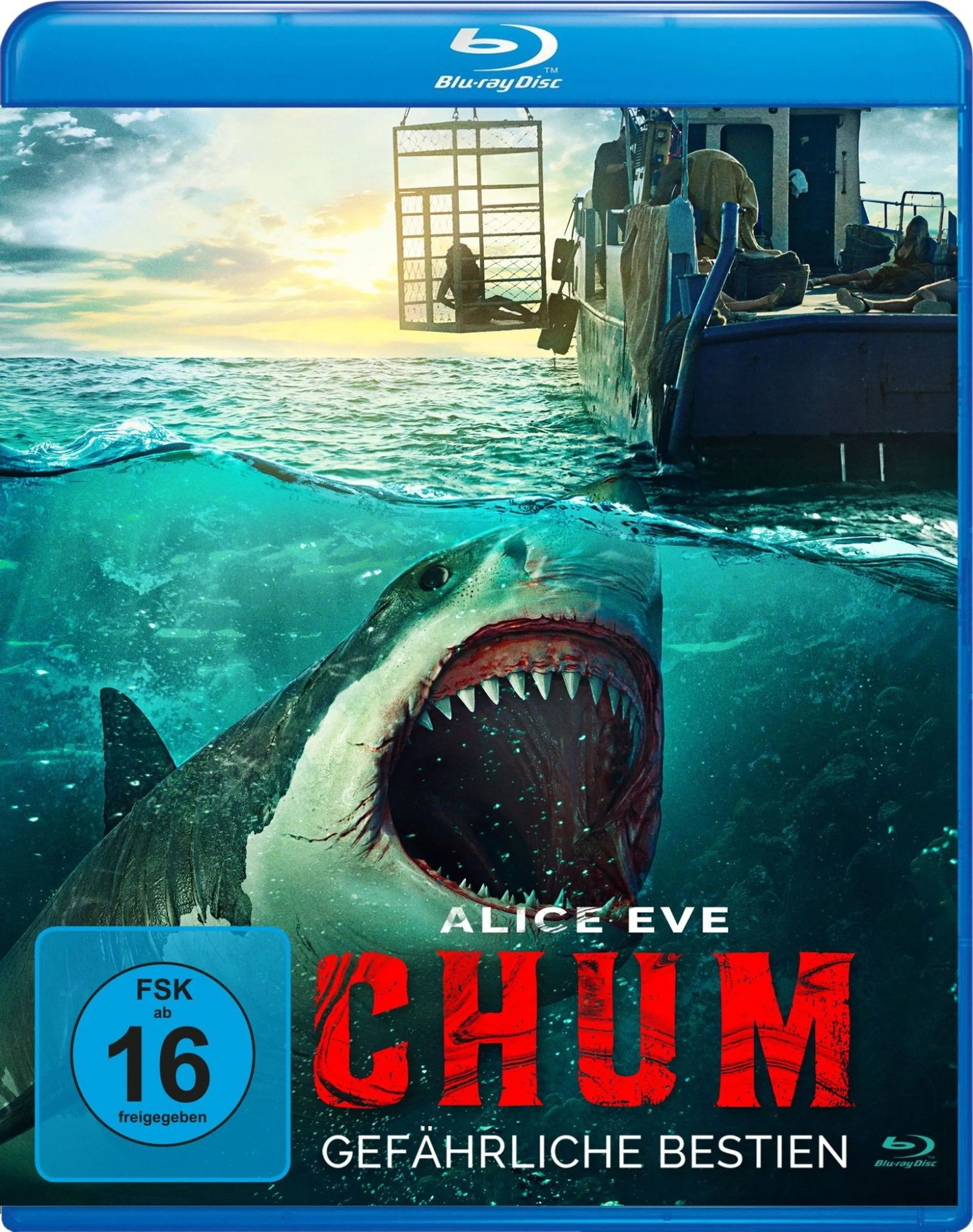 Blu-ray-Cover: Chum - Gefährliche Bestien. Regie: Jonathan Zuck