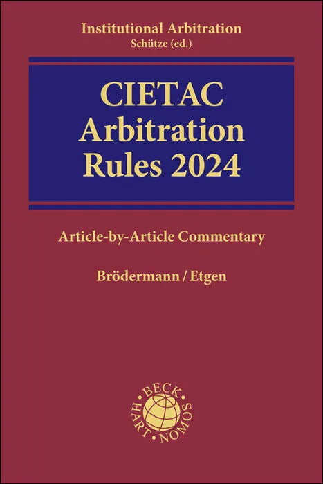 Buchcover von 'CIETAC Arbitration Rules 2024' - Taschenbuch von Eckart Brödermann