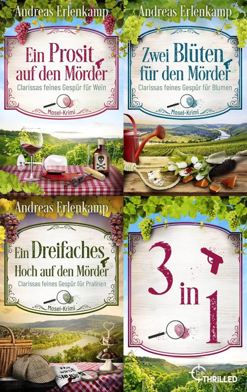 Clarissas feines Gespür für Mord | Drei Mosel-Krimis in einem eBook
