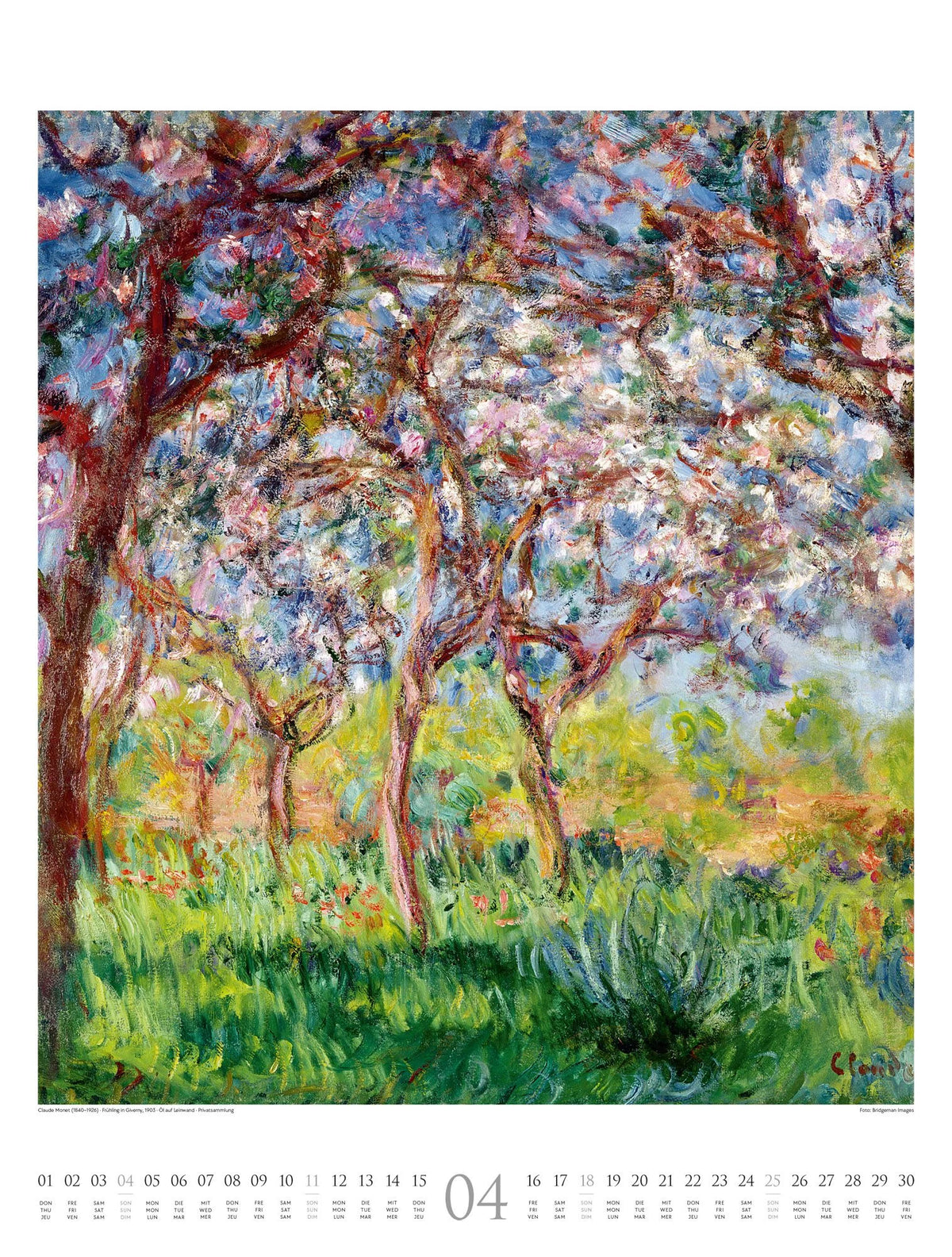 Claude Monet Kalender 2027 | Farbe und Licht – Ansicht