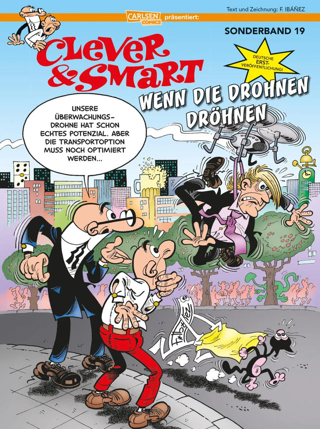 Buchcover von 'Clever und Smart Sonderband 19: Wenn die Drohnen dröhnen' - Taschenbuch von Francisco Ibáñez