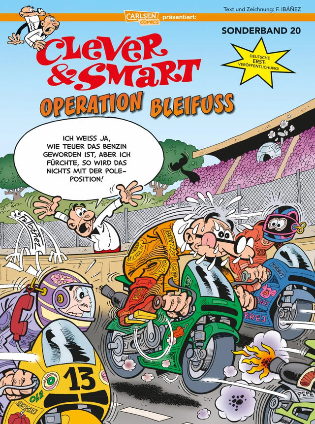 Buchcover von 'Clever und Smart Sonderband 20: Operation Bleifuß' - Taschenbuch von Francisco Ibáñez