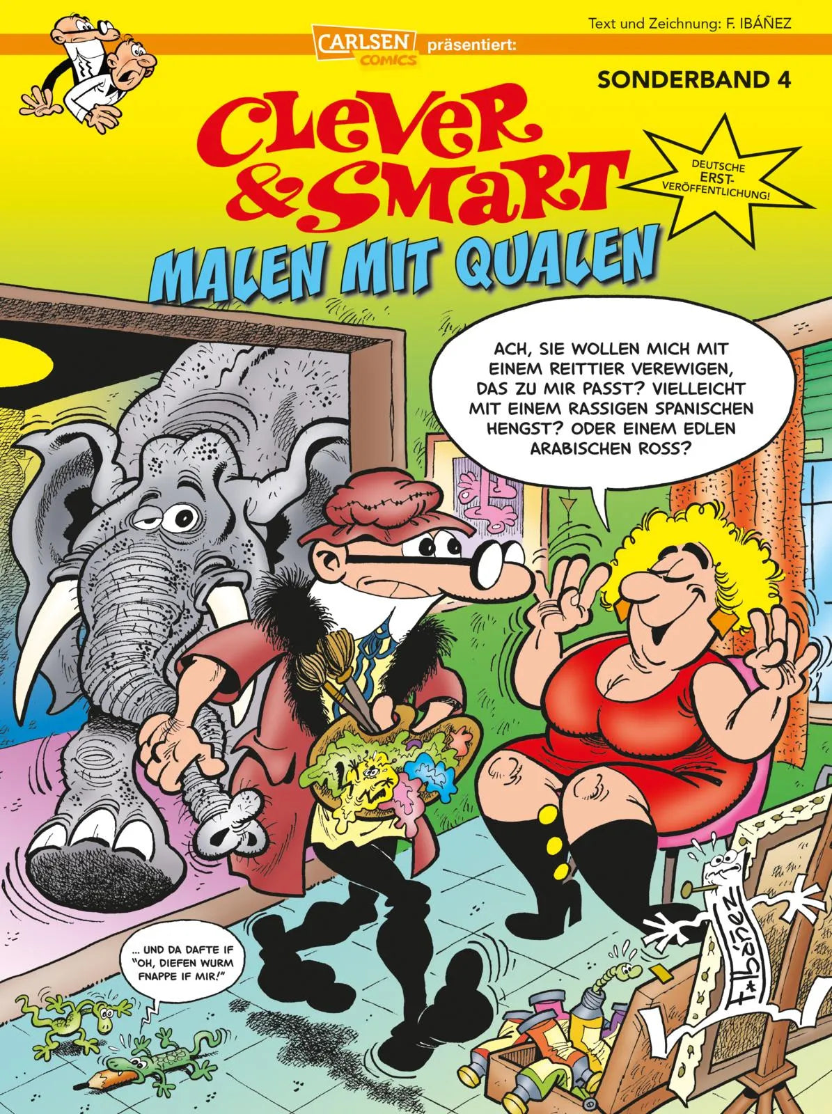 Buchcover von 'Clever und Smart Sonderband 4: Malen mit Qualen' - Taschenbuch von Francisco Ibáñez