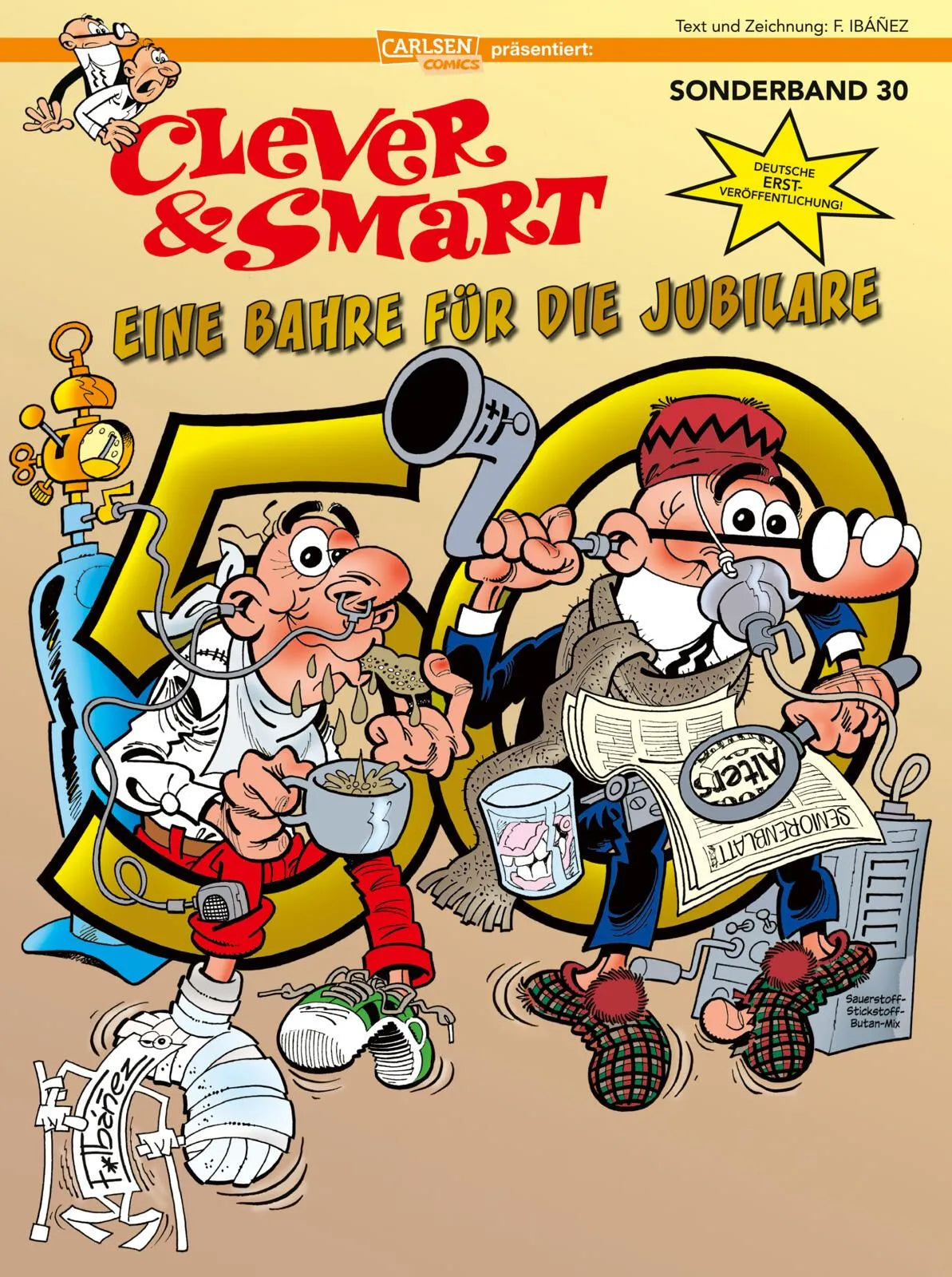 Cover: Clever und Smart Sonderband: Eine Bahre für die Jubilare (Taschenbuch) von Francisco Ibáñez