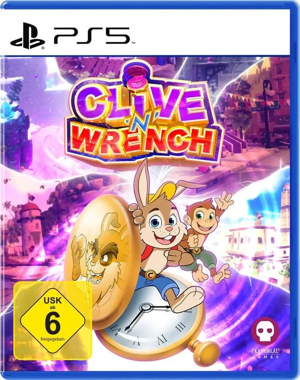 Cover: Clive 'N' Wrench für Playstation 5. Publisher: Flashpoint Germany GmbH