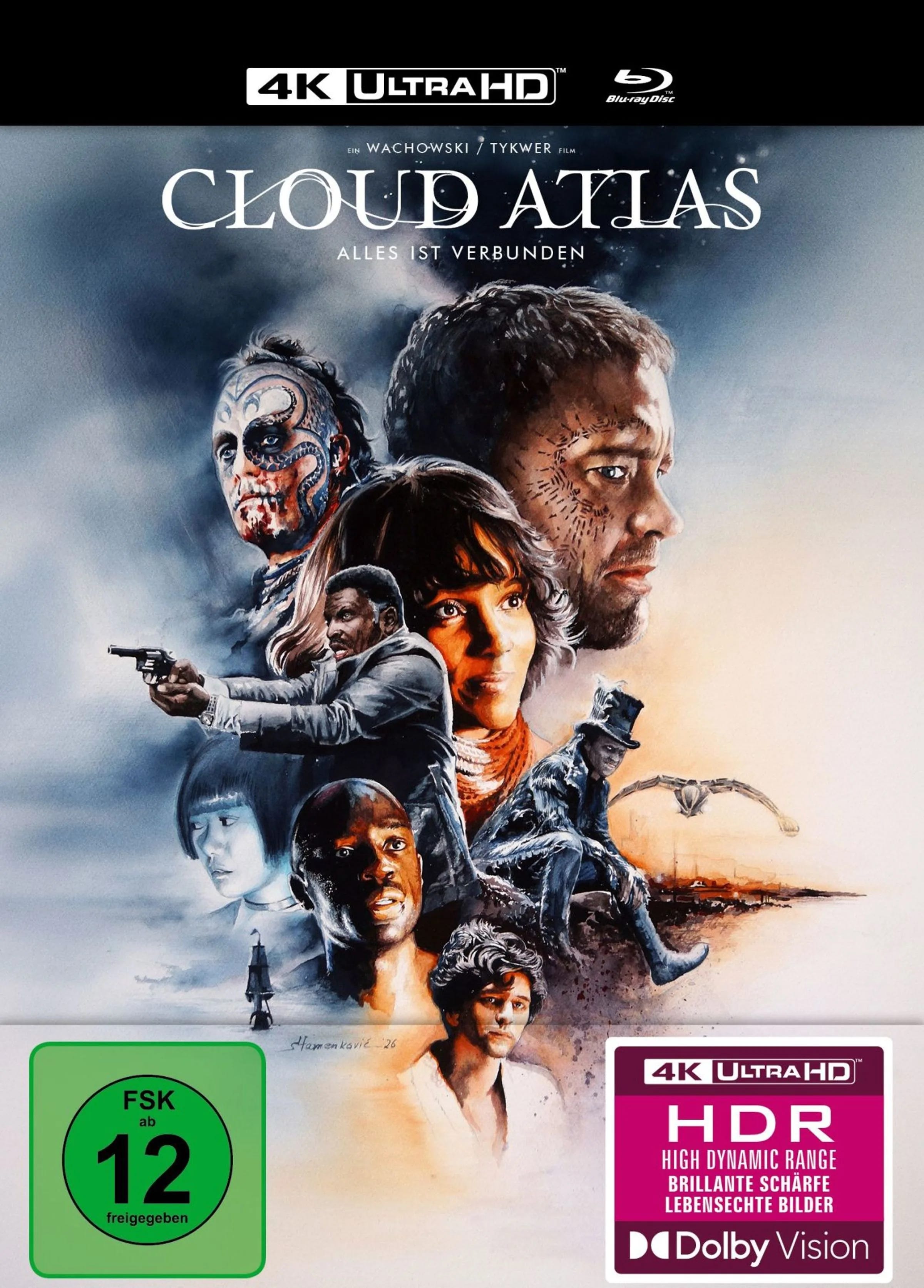 4K UHD Blu-ray-Cover: Cloud Atlas. Regie: Lana Wachowski