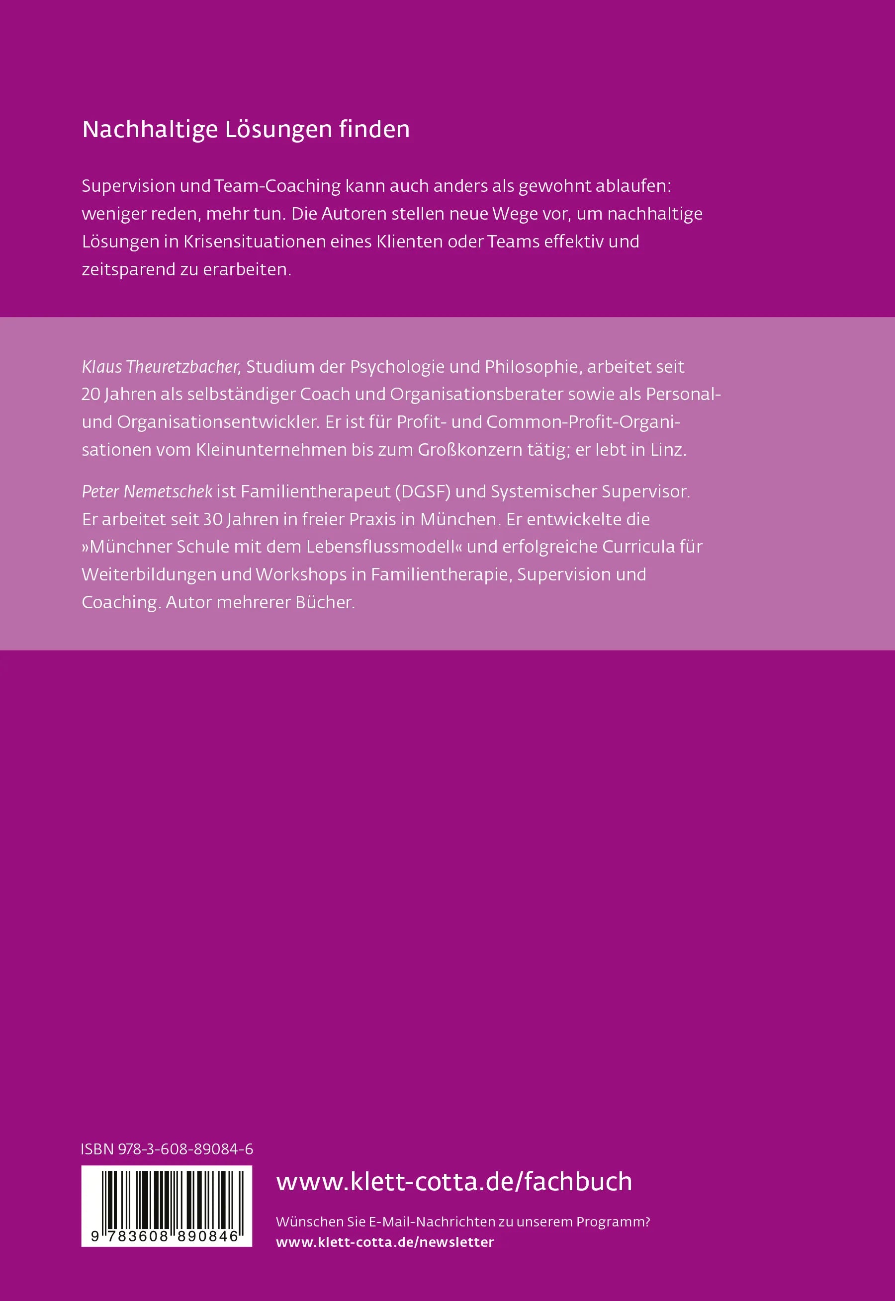 Buchrückseite von 'Coaching und Systemische Supervision mit Herz, Hand und Verstand' mit Klappentext - Paperback