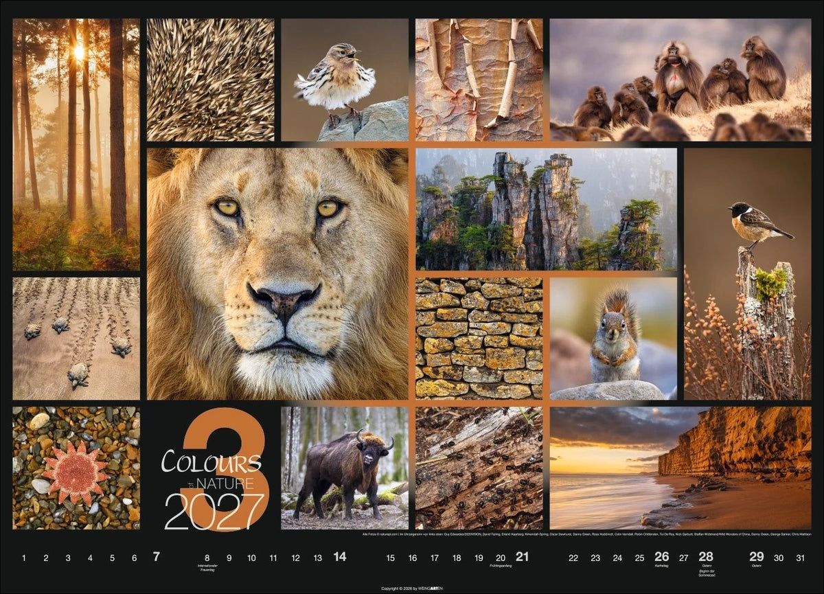 Colours of Nature Kalender 2027 – Ansicht