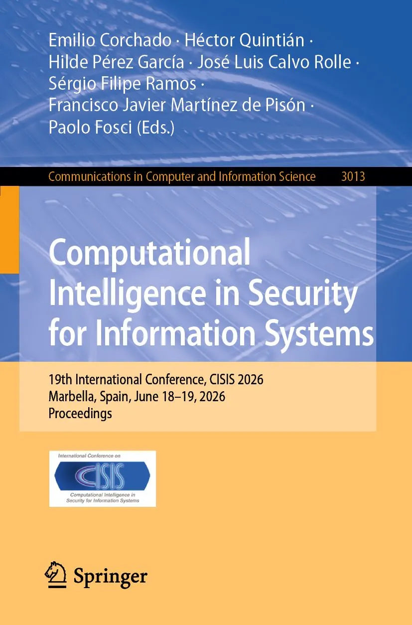 Cover: Computational Intelligence in Security for Information Systems (E-Book) von Emilio Corchado