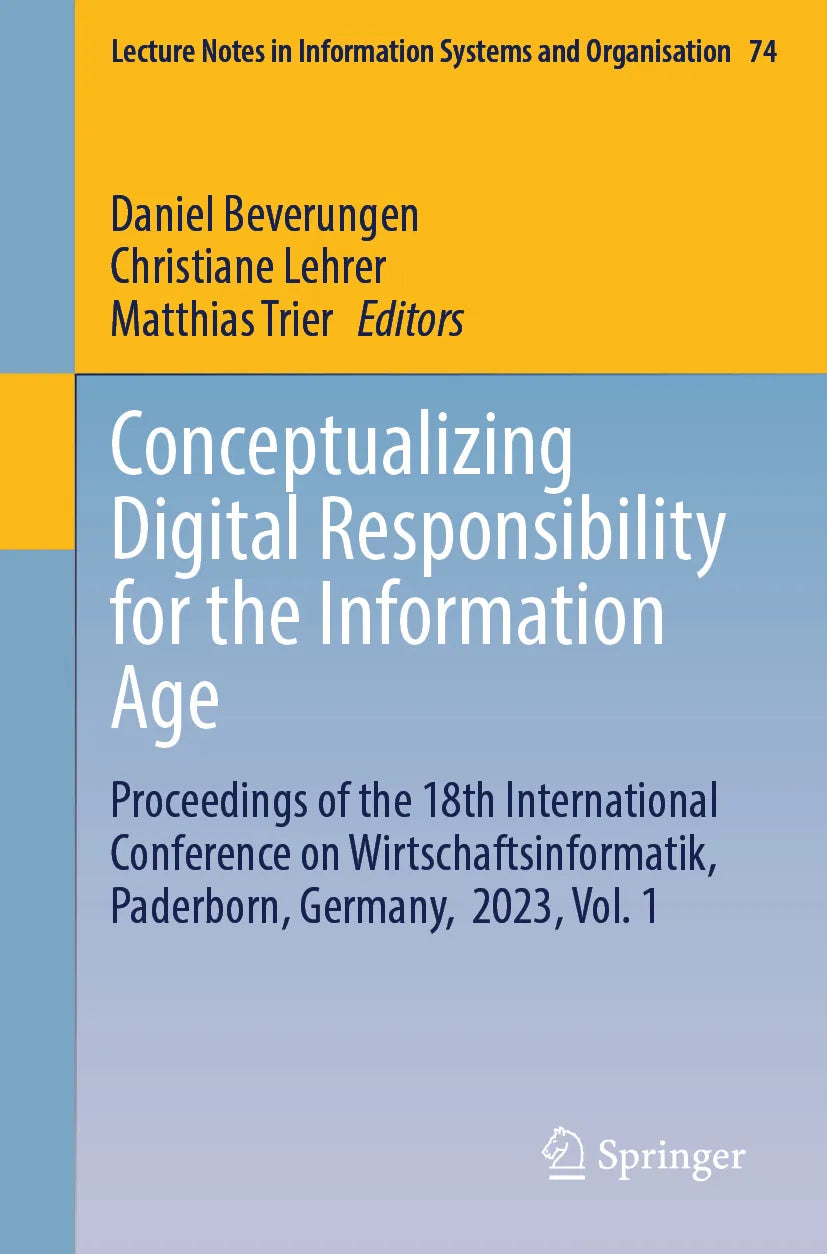 Cover: Conceptualizing Digital Responsibility for the Information Age (E-Book)