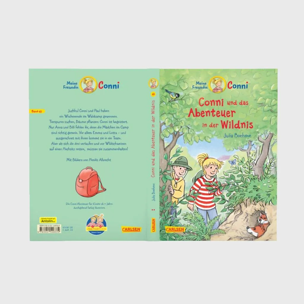 Produktansicht: Conni Erzählbände 43: Conni und das Abenteuer in der Wildnis (Gebundene Ausgabe)
