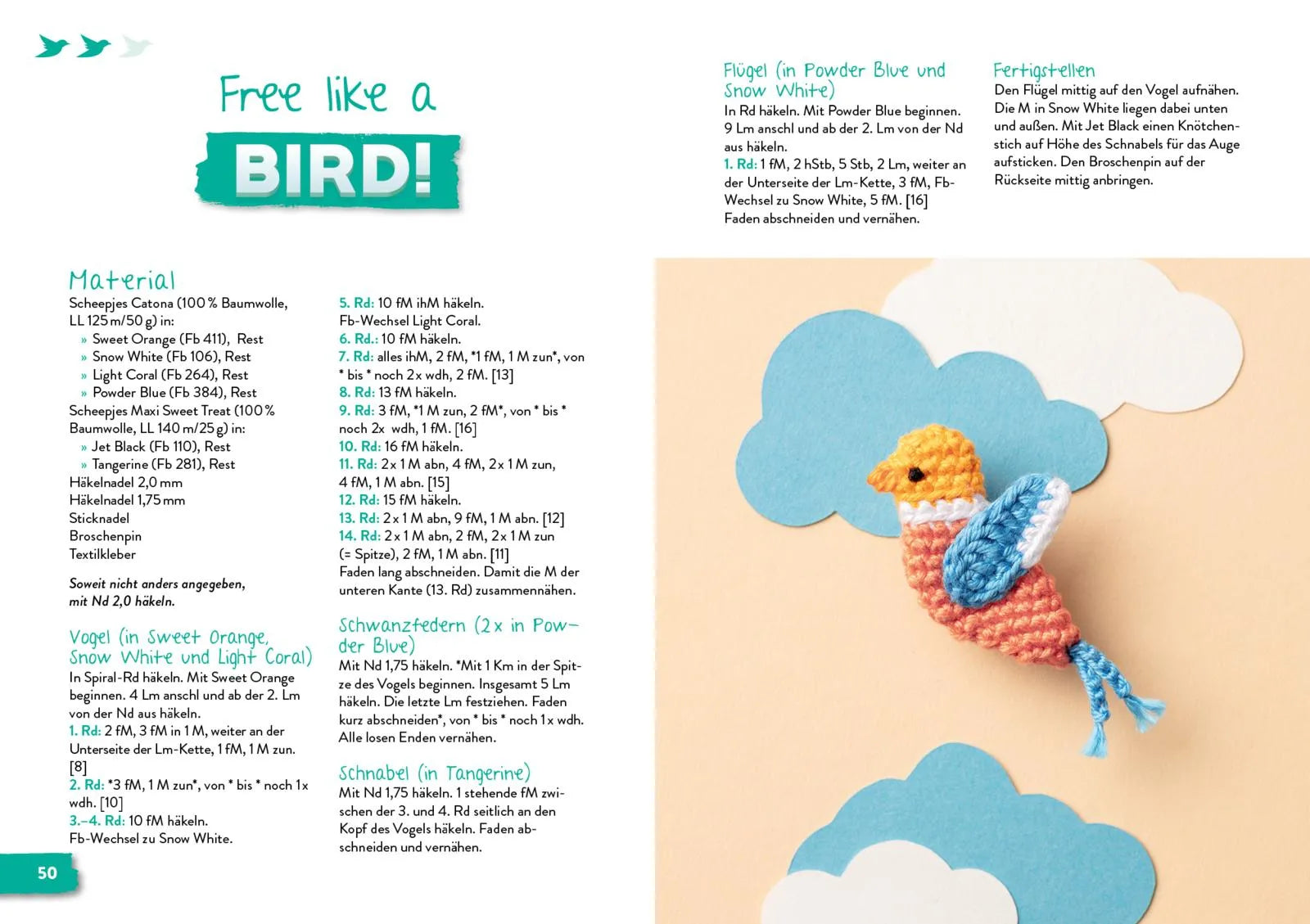 Innenansicht von 'Coole Mini-Amigurumi zum Anstecken' - Taschenbuch