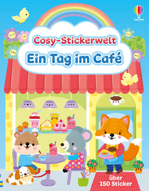 Cosy-Stickerwelt: Ein Tag im Café