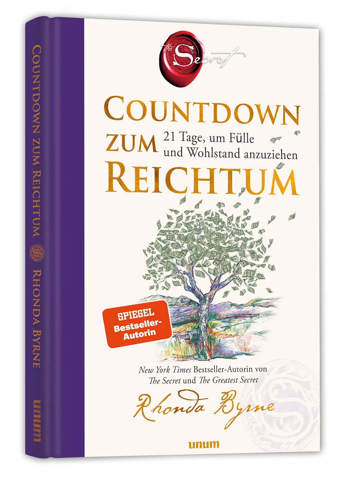 Buchcover von 'Countdown zum Reichtum' - Gebundene Ausgabe von Rhonda Byrne