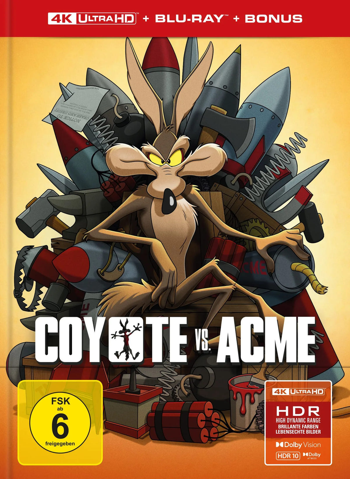 Mediabook-Cover: Coyote vs. ACME - Limitiertes 2-Disc Mediabook - 4K UHD Blu-ray. Regie: David Green
