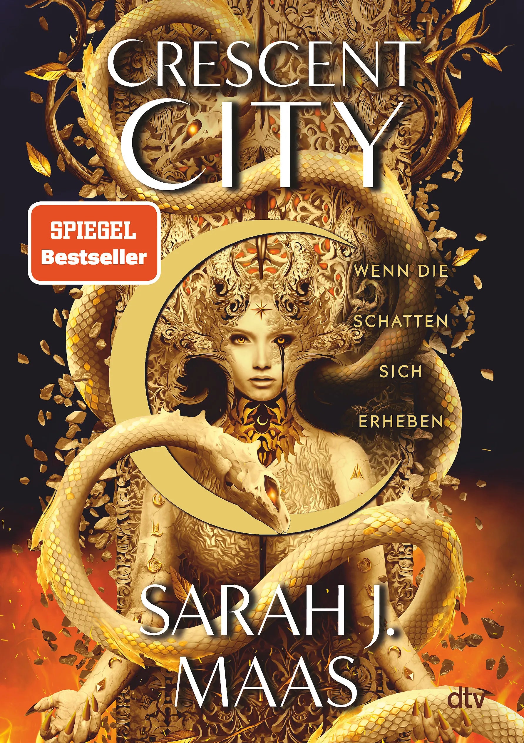 Buchcover von 'Crescent City – Wenn die Schatten sich erheben' - Gebundene Ausgabe von Sarah J. Maas