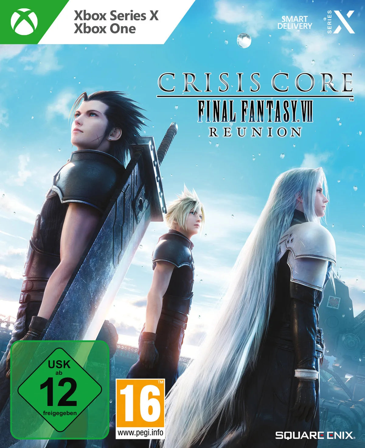Cover: Crisis Core - Final Fantasy VII Reunion für Xbox Series X. Publisher: PLAION GmbH