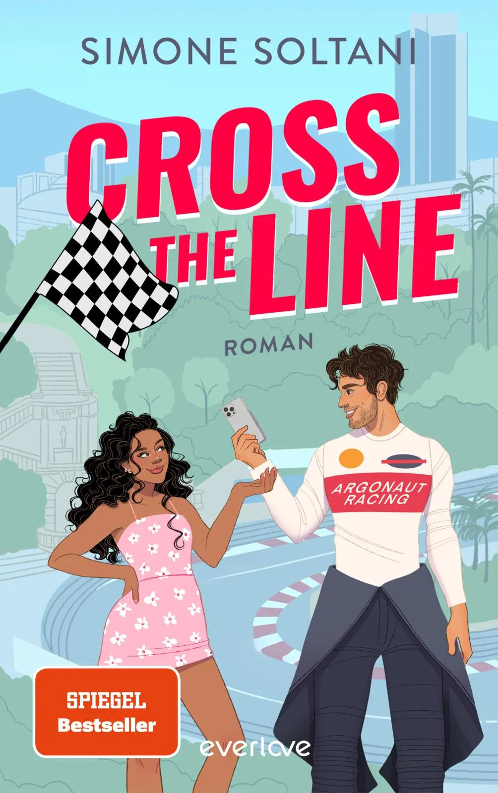 Cover: Cross the Line – Auf der Rennstrecke kämpft er um den Sieg, im Leben um ihr Herz (Paperback) von Simone Soltani