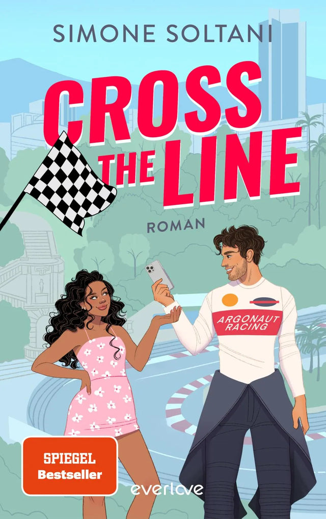 Cover: Cross the Line – Auf der Rennstrecke kämpft er um den Sieg, im Leben um ihr Herz (Paperback) von Simone Soltani