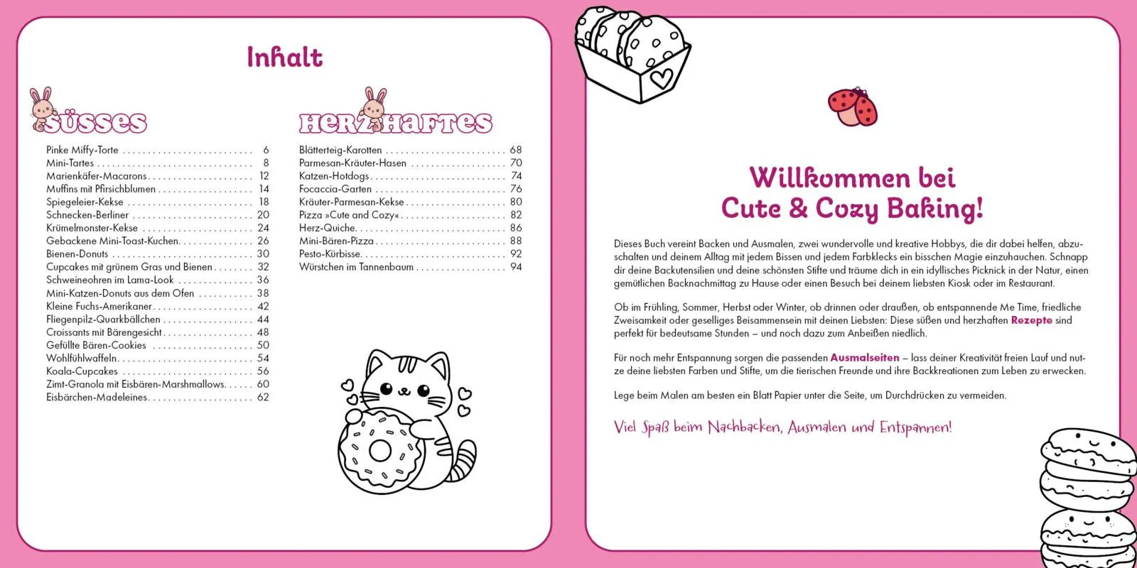 Innenansicht von 'Cute & Cozy Baking' - Taschenbuch