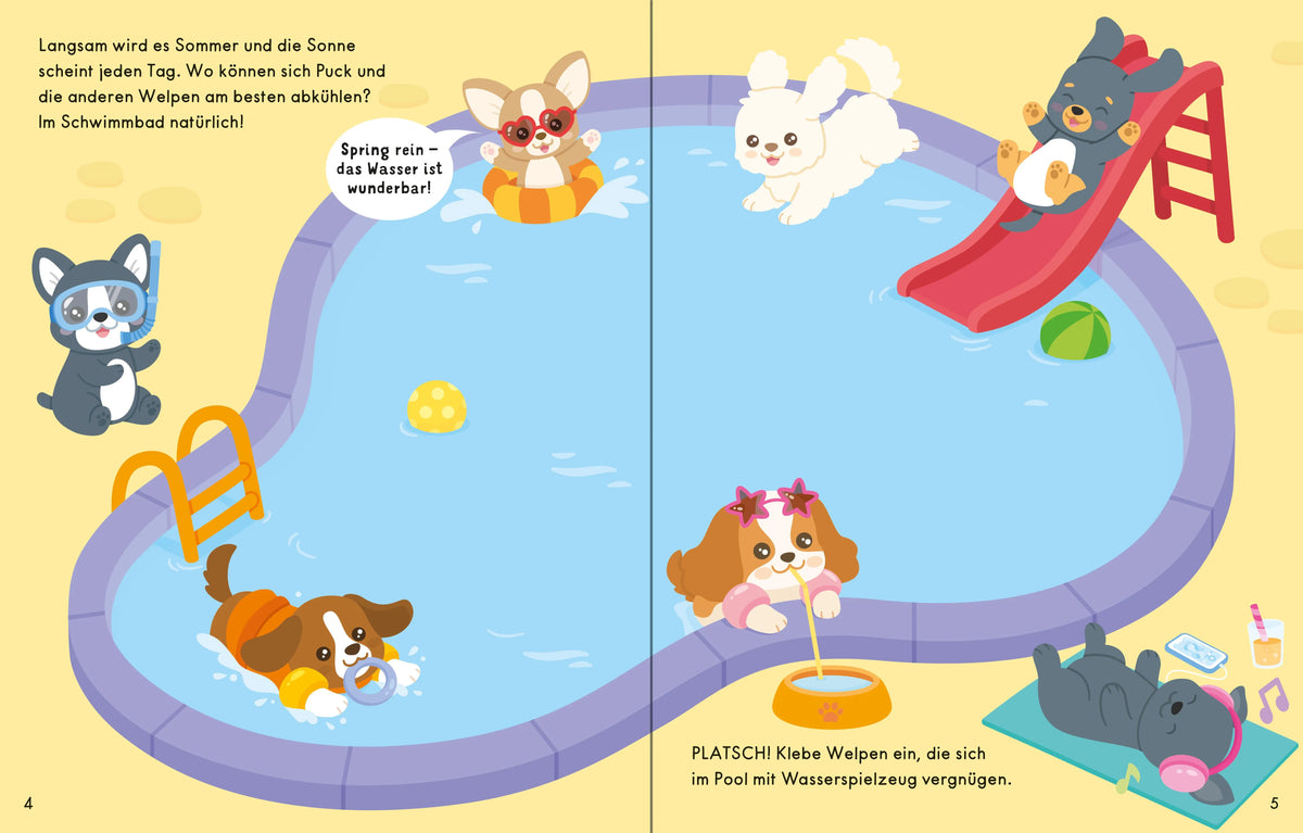 Detailansicht: Cute Things – Mein Stickertraum: Welpen (Taschenbuch)
