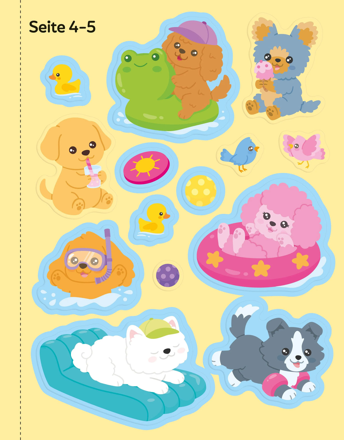 Detailansicht: Cute Things – Mein Stickertraum: Welpen (Taschenbuch)
