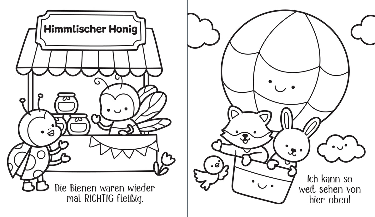 Detailansicht: Cute Things – Niedliche Dinge zeichnen und ausmalen: Tiere (Taschenbuch)