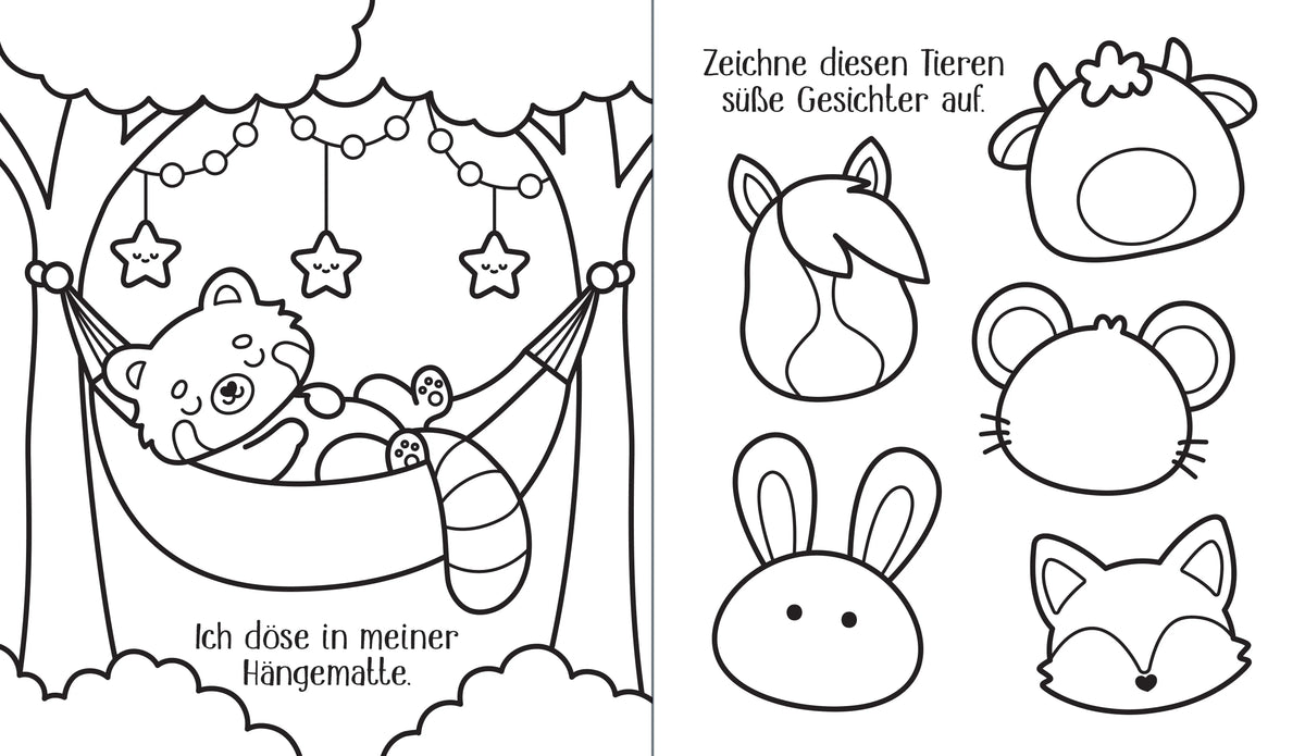 Detailansicht: Cute Things – Niedliche Dinge zeichnen und ausmalen: Tiere (Taschenbuch)