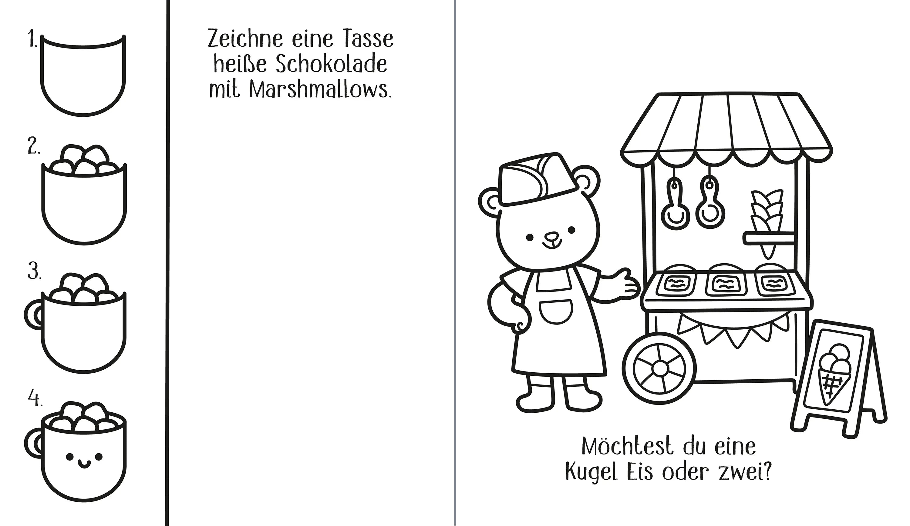 Detailansicht: Cute Things - Niedliche Dinge zeichnen und ausmalen (Taschenbuch)