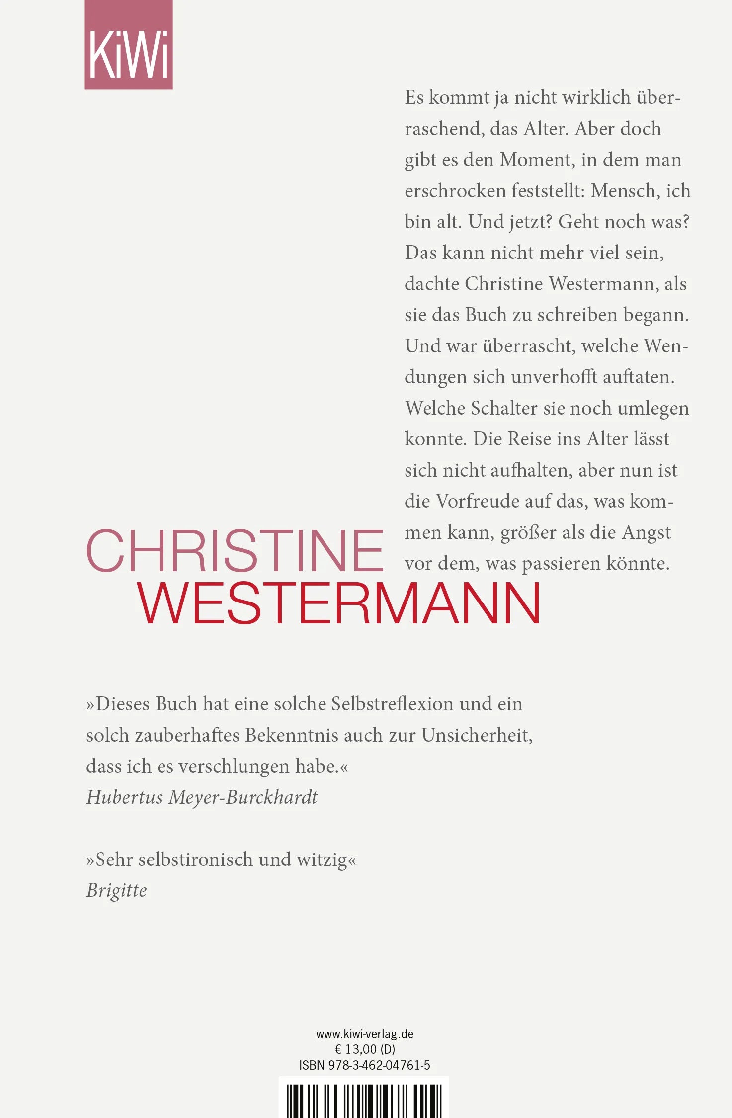 Buchrückseite von 'Da geht noch was' mit Klappentext - Taschenbuch