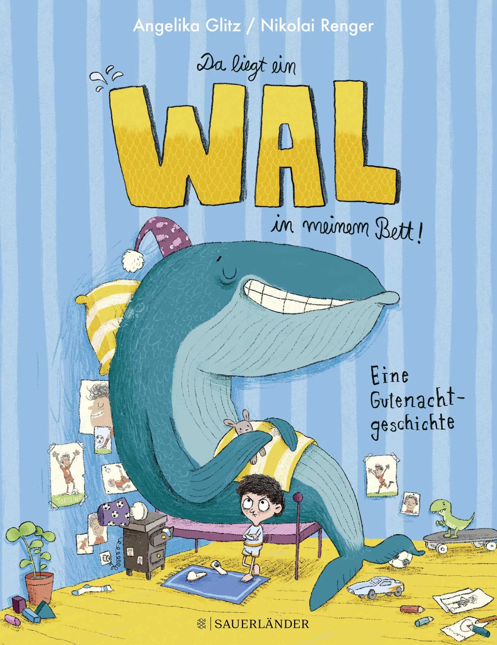 Buchcover von 'Da liegt ein Wal in meinem Bett' - Gebundene Ausgabe von Angelika Glitz