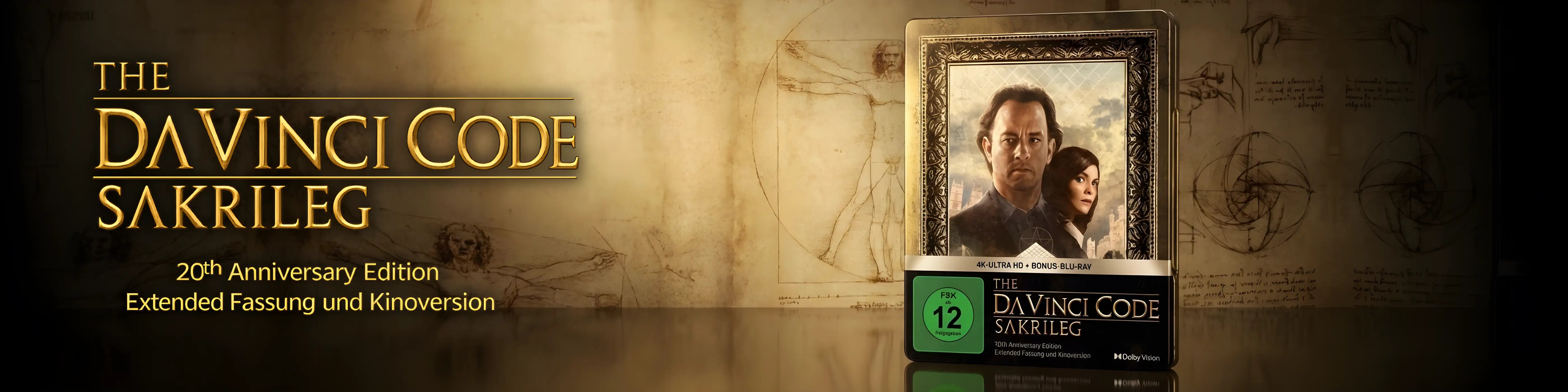 The Da Vinci Code – Sakrileg Steelbook 4K UHD Blu-ray 20th Anniversary Edition