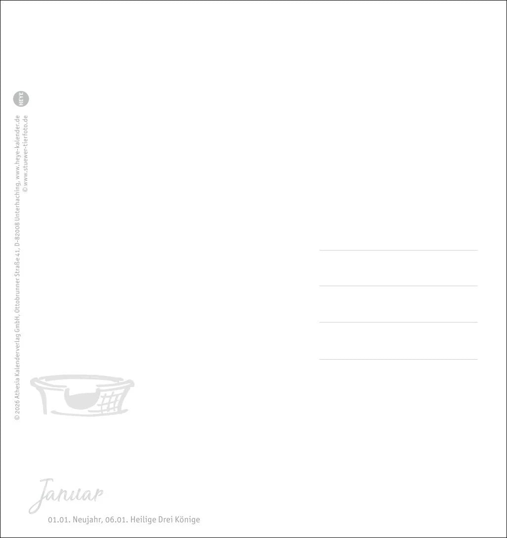 Dackel Postkartenkalender 2027 – Ansicht