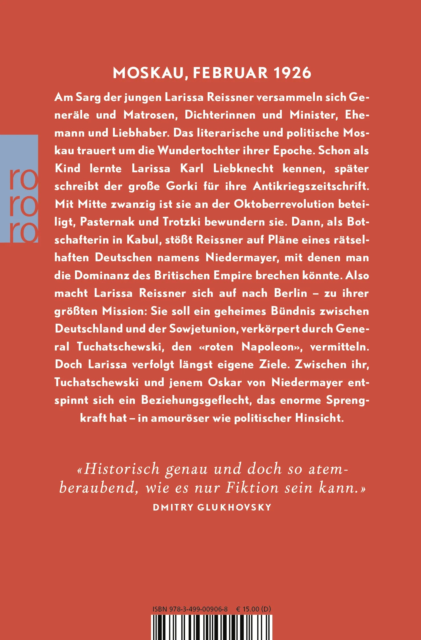 Buchrückseite von 'Damenopfer' mit Klappentext - Taschenbuch