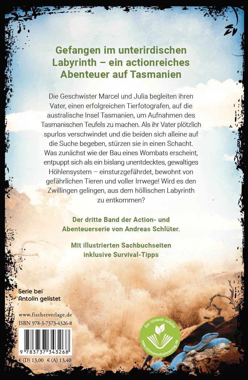 Rückseite: Dangerzone – Flucht aus der Todeshöhle (Hardcover)