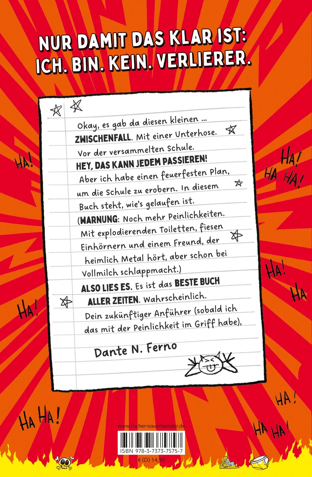 Rückseite: Dante N. Ferno - Höllisch peinlich! (Hardcover)
