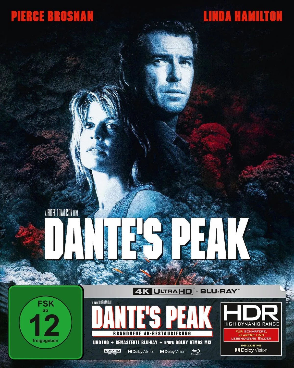 4K UHD Blu-ray-Cover: Dante's Peak - Special Edition mit Full Slip. Regie: Roger Donaldson