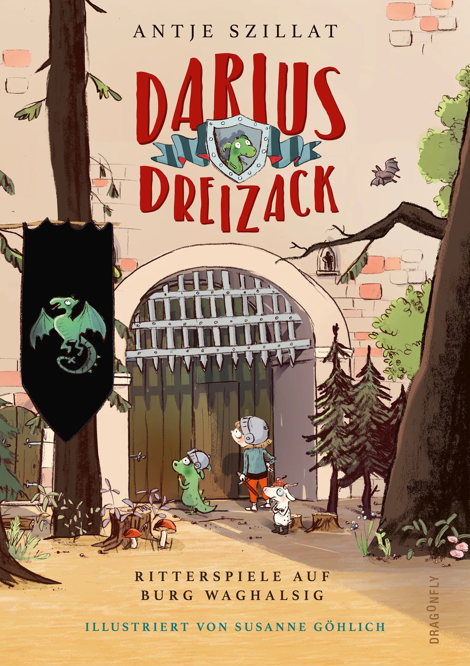 Buchcover von 'Darius Dreizack - Ritterspiele auf Burg Waghalsig' - Gebundene Ausgabe von Antje Szillat