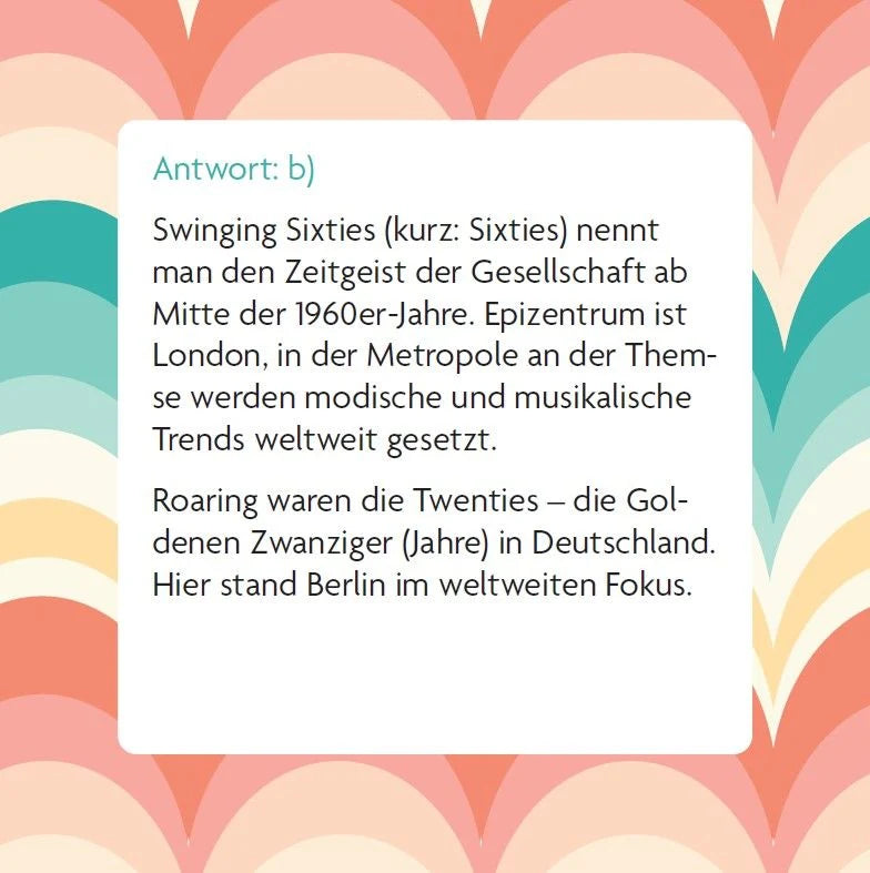Das 60er Quiz – Ansicht