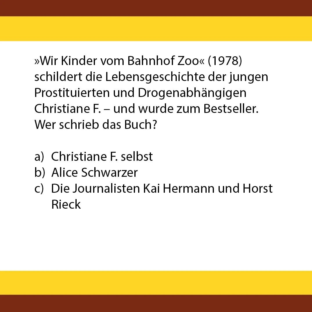 Das 70er-Quiz – Ansicht