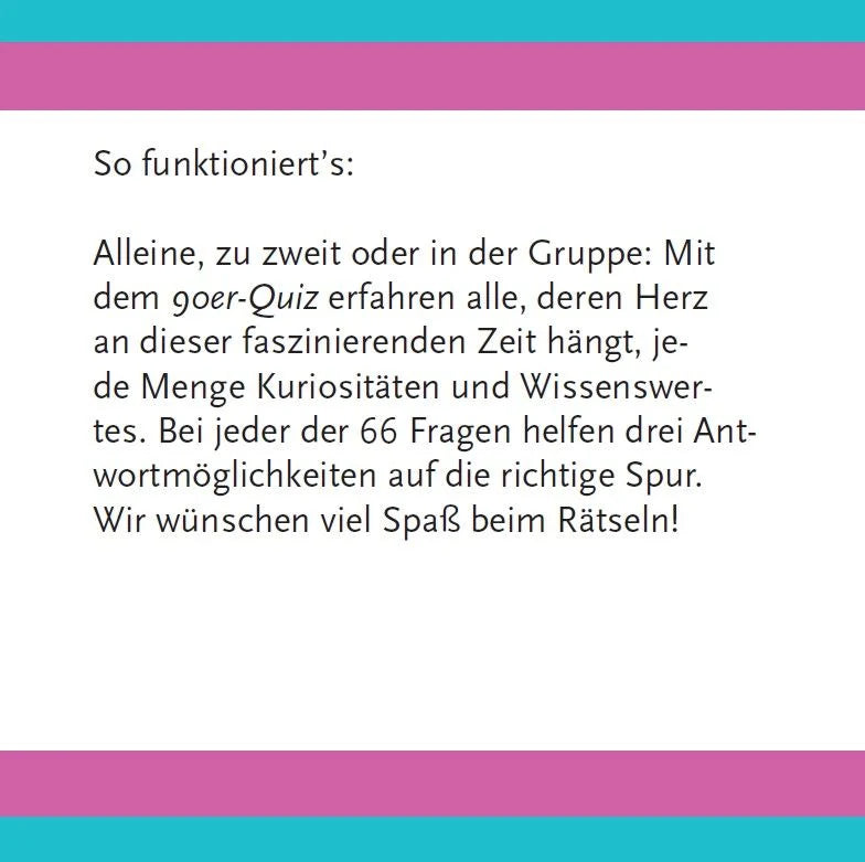 Das 90er-Quiz – Ansicht