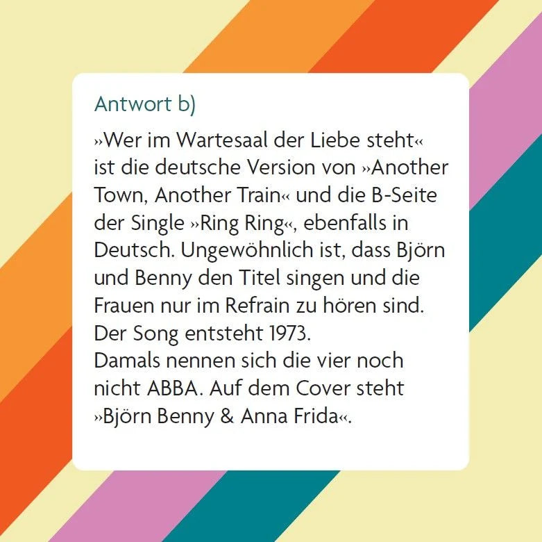 Das ABBA-Quiz – Ansicht