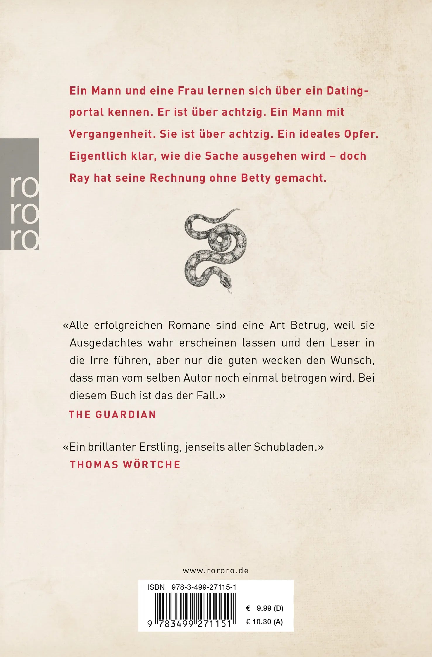 Buchrückseite von 'Das alte Böse' mit Klappentext - Taschenbuch