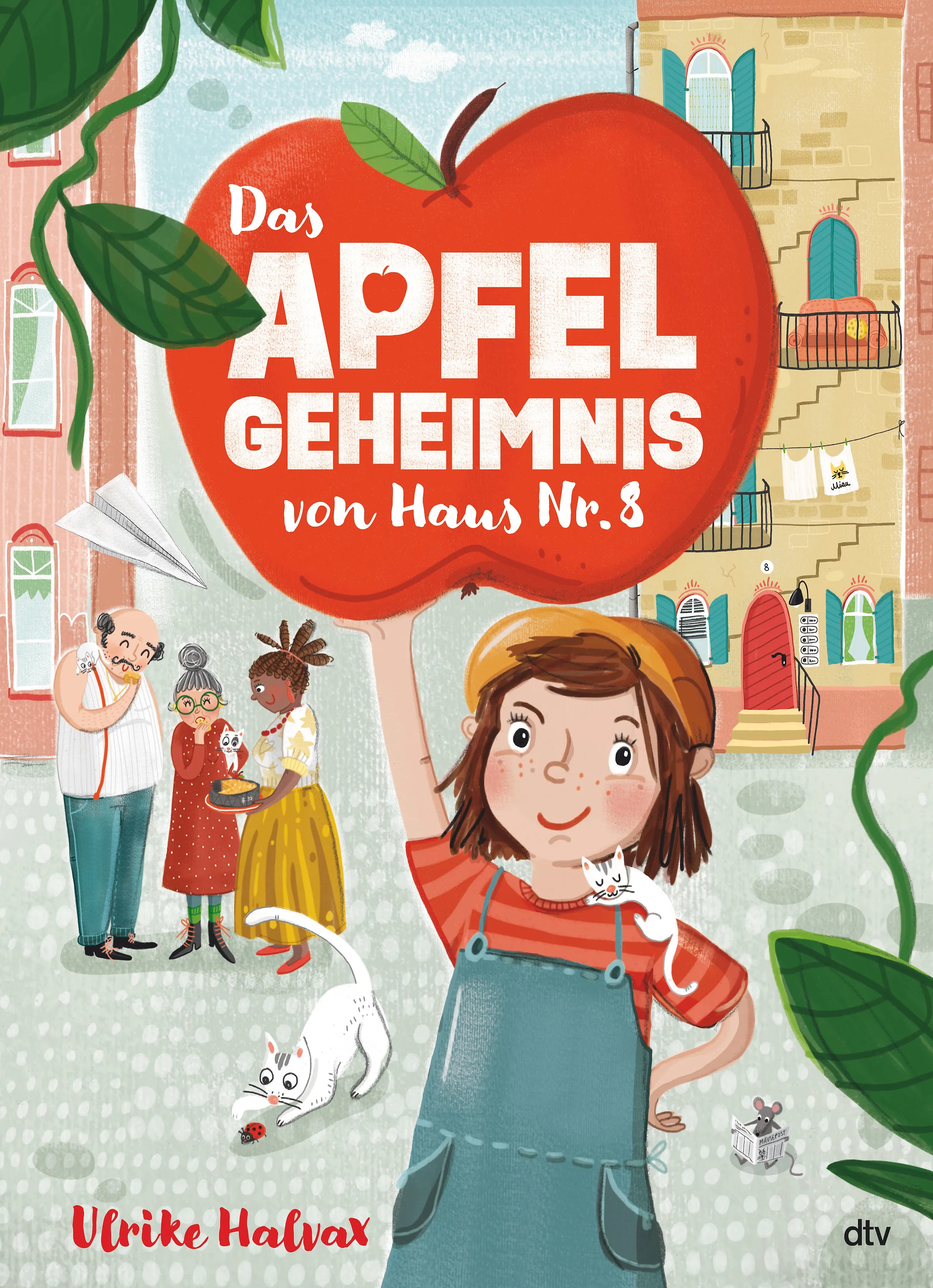 Buchcover von 'Das Apfelgeheimnis von Haus Nr. 8' - Gebundene Ausgabe von Ulrike Halvax
