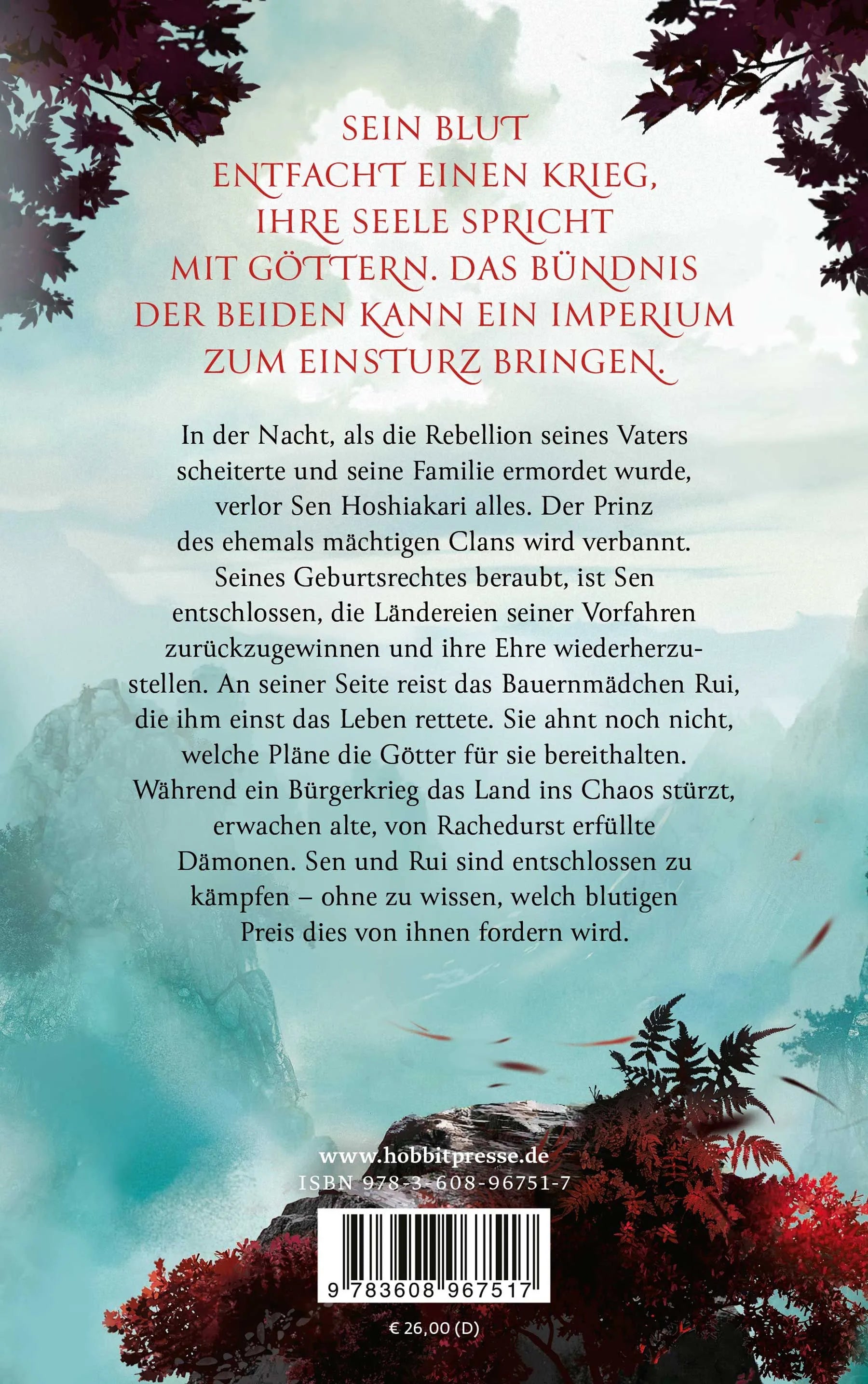 Rückseite: Das Buch der gefallenen Blätter (Hardcover)