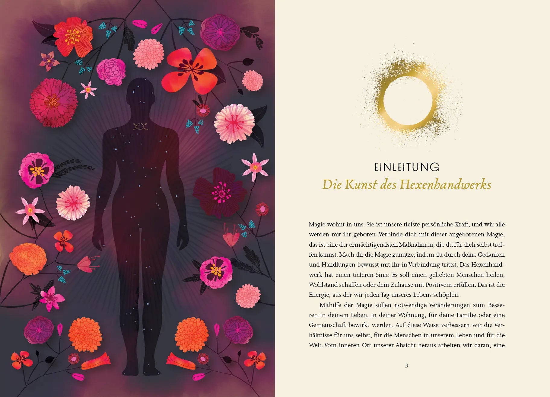 Innenansicht von 'Das Buch der magischen Sprüche' - Gebundene Ausgabe